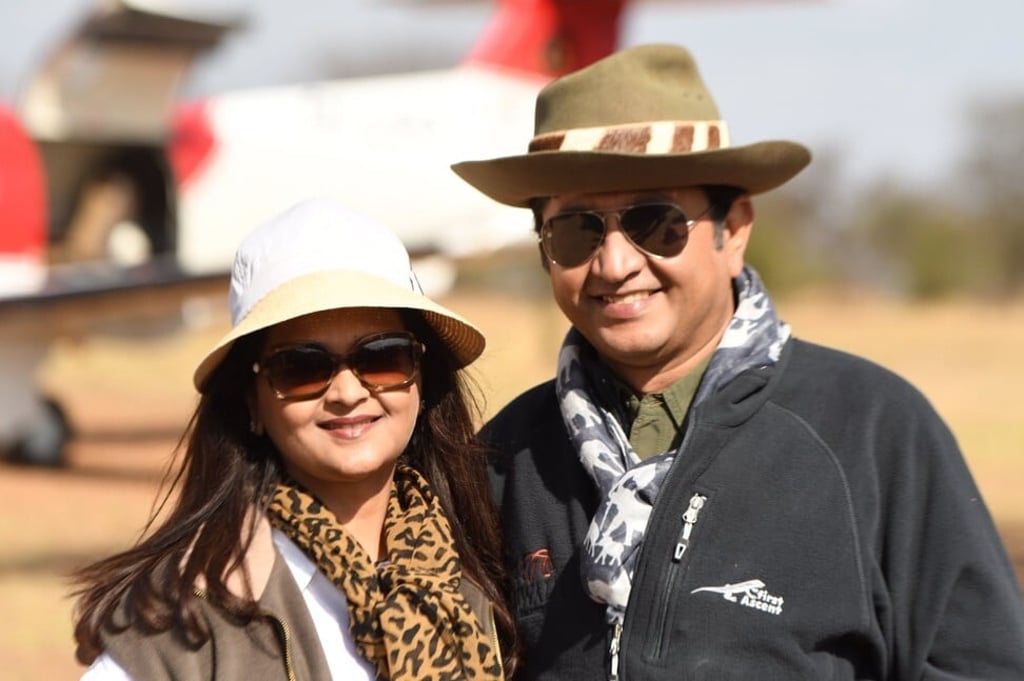 Deepti and Dattaraj Salgaocar tied the knot after years of dating. Photo: @Rajsalgaocar/Twitter