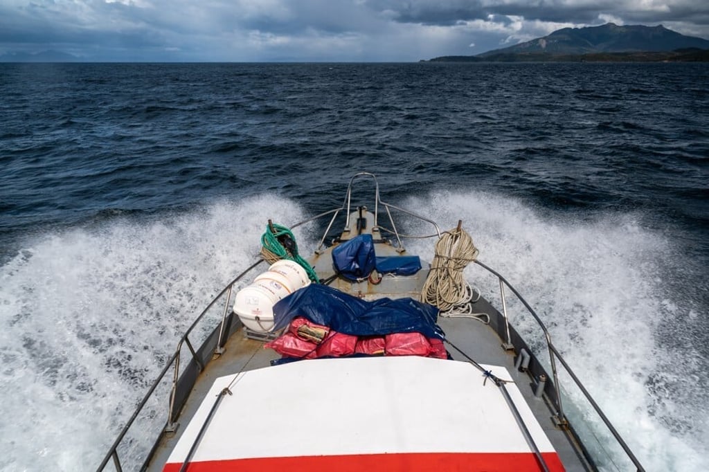 A toothfish longliner headed into Antarctic waters from Punta Arenas, Chile, in 2019. Photo: The Outlaw Ocean Project. A toothfish longliner headed into Antarctic waters from Punta Arenas, Chile, in 2019. Photo: The Outlaw Ocean Project.