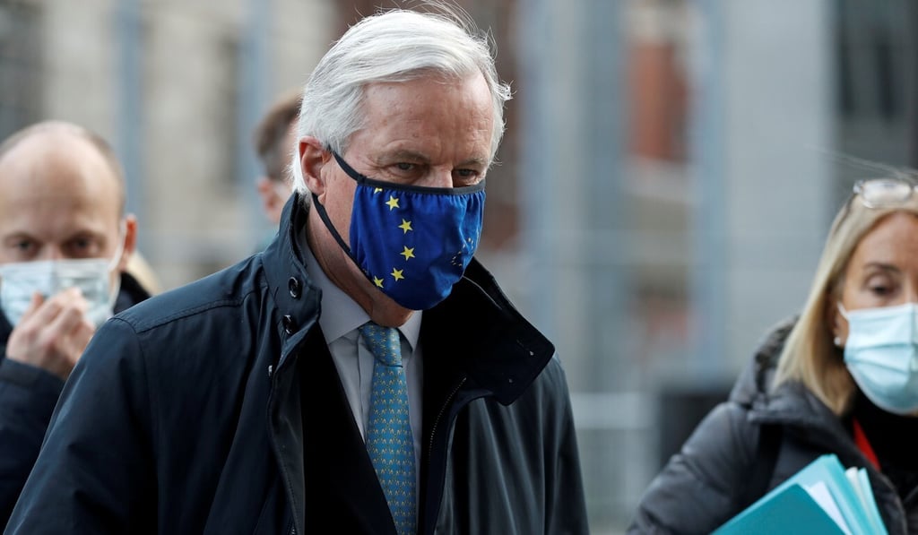 The European Union's chief Brexit negotiator Michel Barnier leaves the Brexit trade negotiations in London on November 12. Photo: Reuters