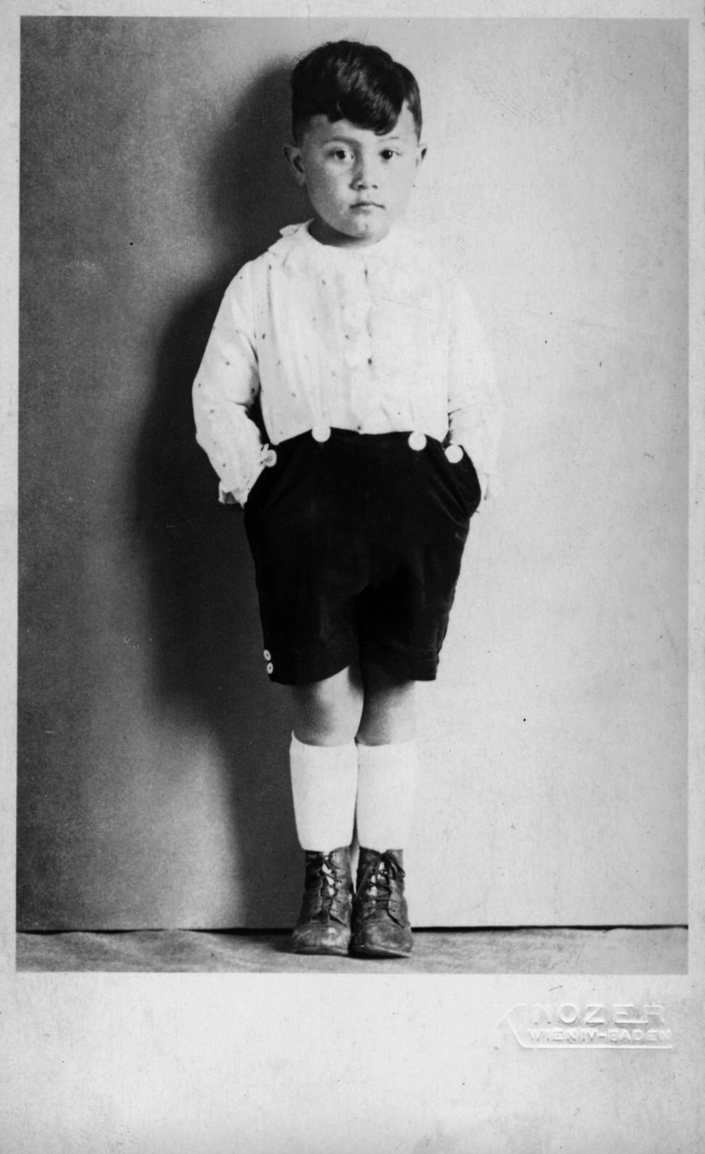 Steiner, as a child in 1939, in Baden near Vienna. Photo: courtesy of Henry Steiner Steiner, as a child in 1939, in Baden near Vienna. Photo: courtesy of Henry Steiner