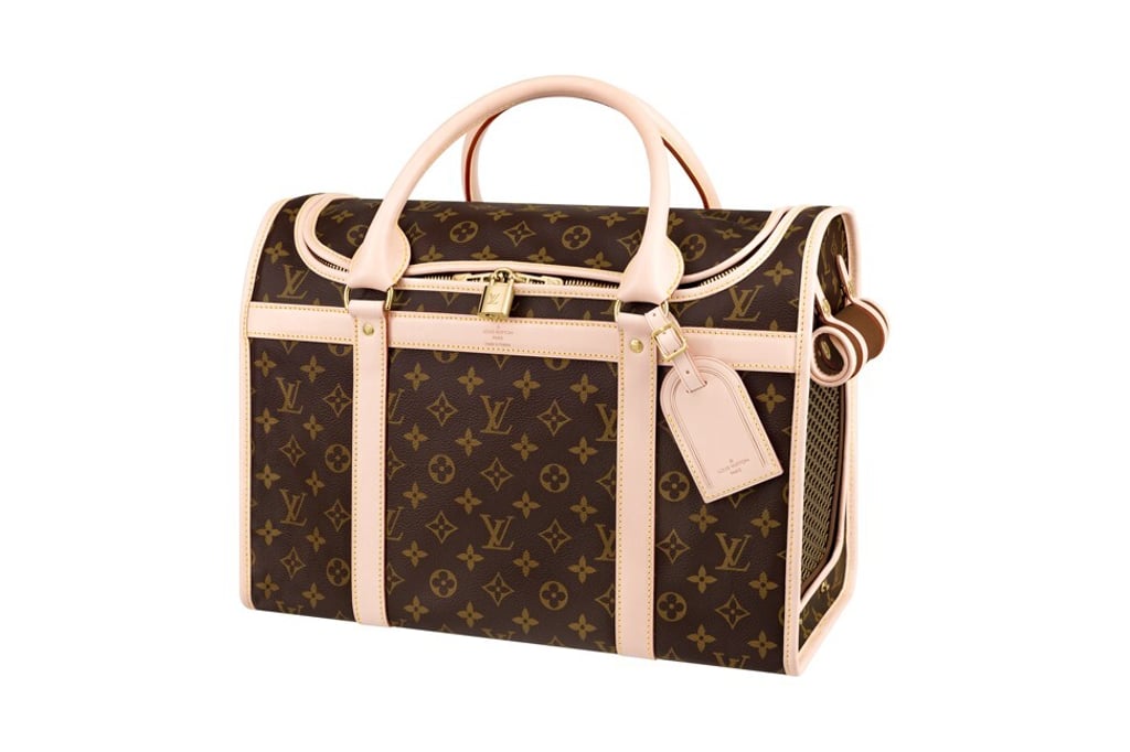 LV dog carrier. Photo: Louis Vuitton LV dog carrier. Photo: Louis Vuitton