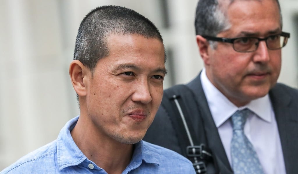 Ex-Goldman Sachs banker Roger Ng leaves a court in New York in May last year. Photo: Reuters