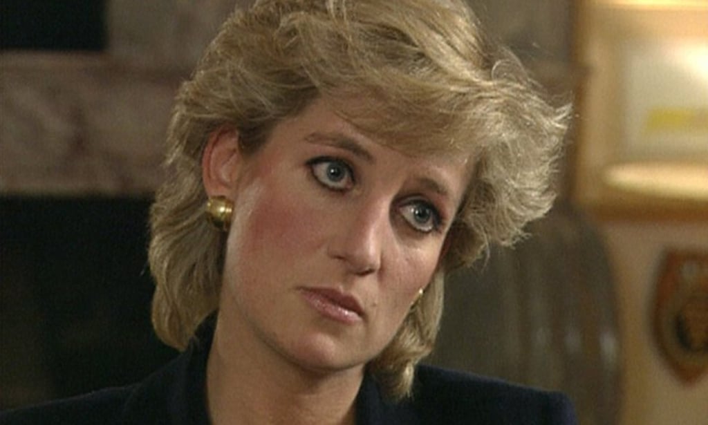 In 1995, Diana, Princess of Wales, was interviewed by Martin Bashir on BBC’s Panorama, and talked candidly, and for the first time, about her life and her marriage. Photo: BBC
