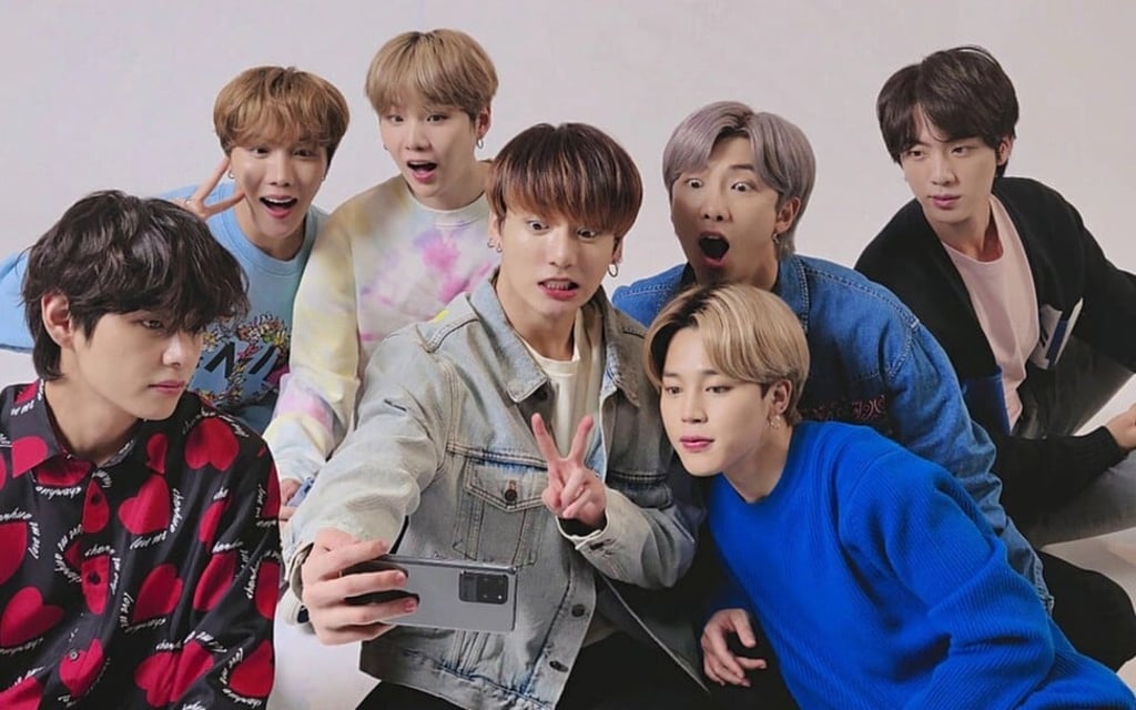 Sales have been steeply increasing since 2016, when BTS (above) began selling a massive number of albums. Photo: Big Hit Entertainment