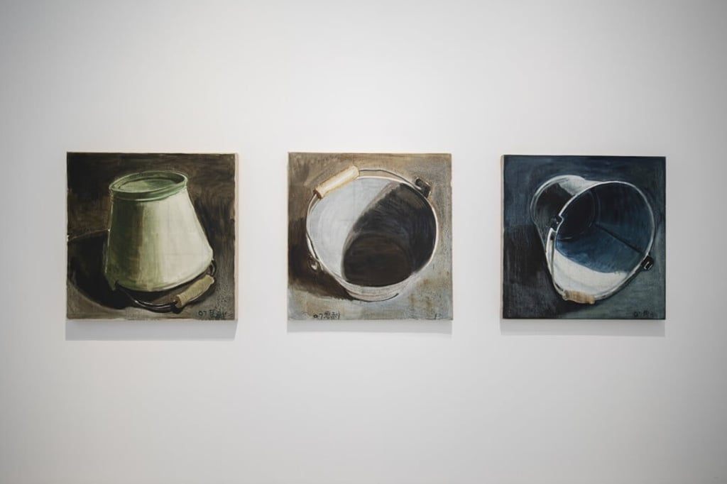 Zhang Enli’s Bucket series from 2007. Photo: Shanghai Power Station of Art Museum
