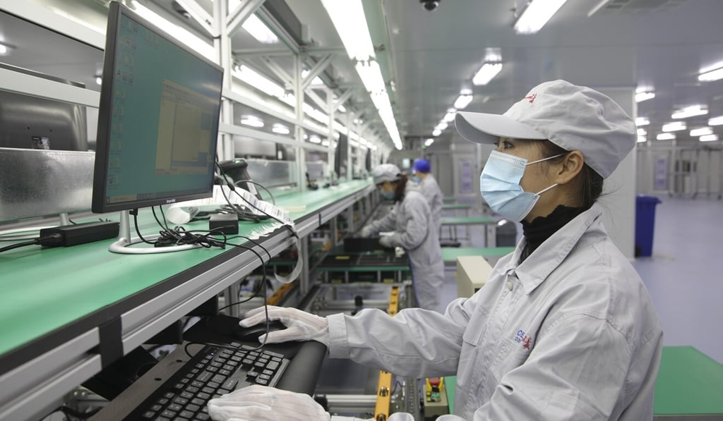 Under China’s new five-year plan, large companies would also be encouraged to lead and support downstream small and medium-sized enterprises in integrating and promoting innovation. Photo: Xinhua