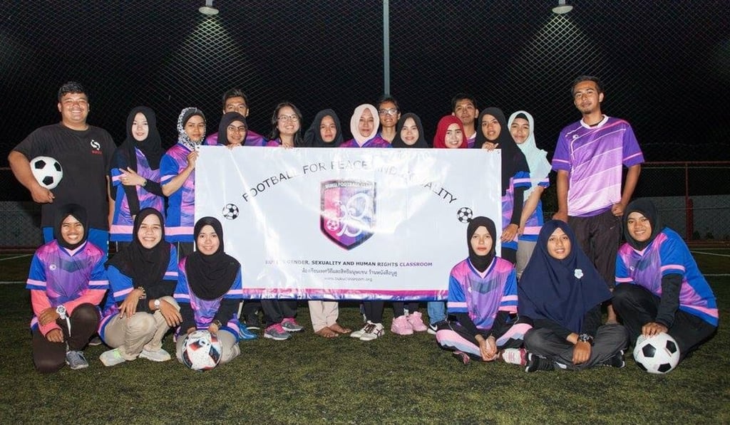A group photo showing some members of Buku FC. Photo: Buku FC