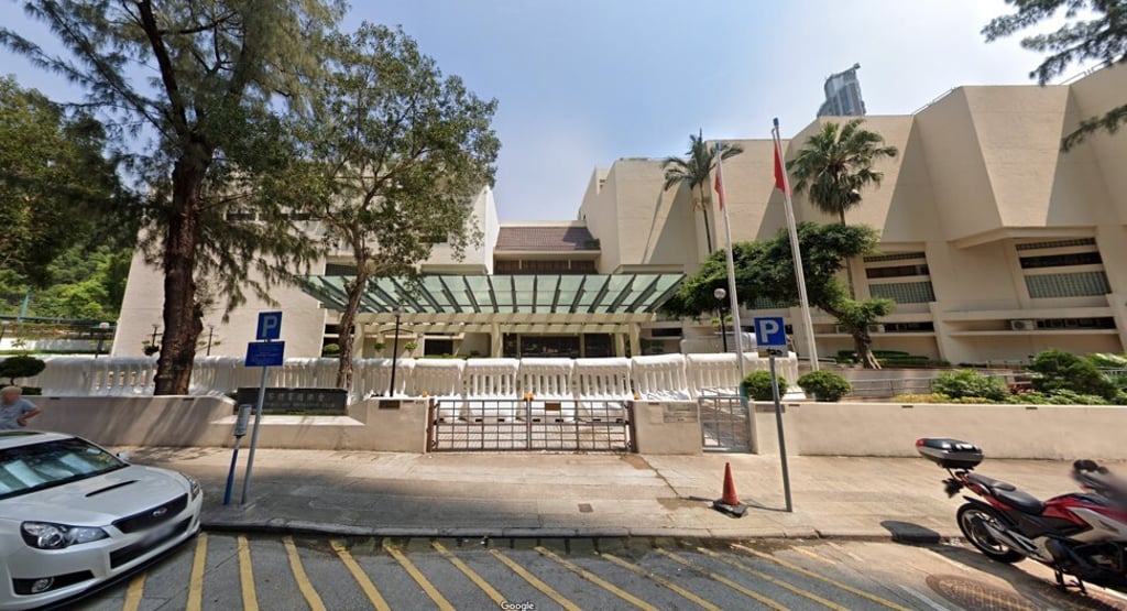 The police sports club in Sham Shui Po was attacked in the early hours of Tuesday. Photo: Google The police sports club in Sham Shui Po was attacked in the early hours of Tuesday. Photo: Google