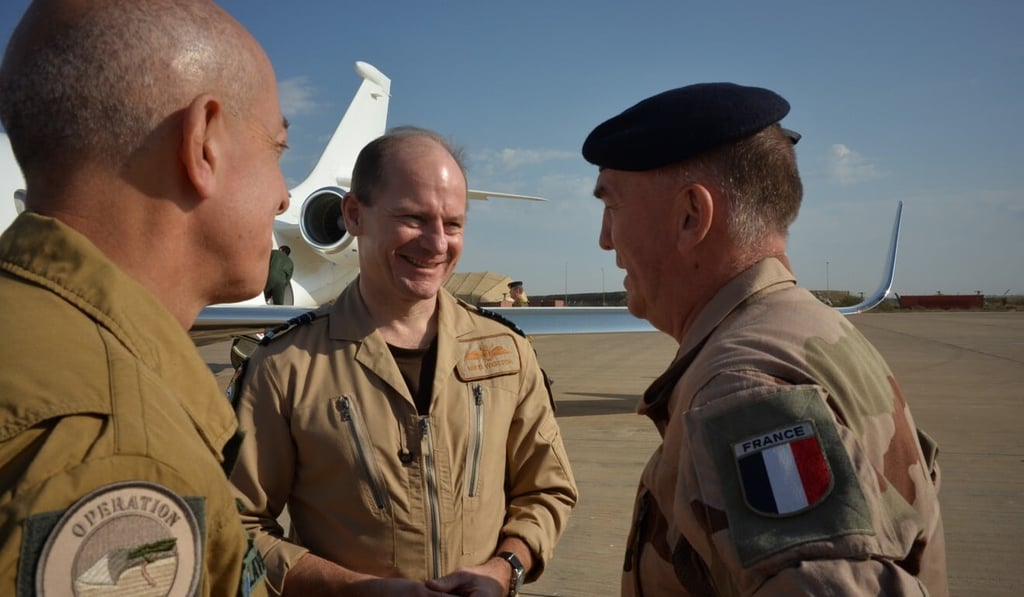 British Chief of the Air Staff Mike Wigston (centre) said a future conflict could ‘transition quickly’ to space. File photo: AFP British Chief of the Air Staff Mike Wigston (centre) said a future conflict could ‘transition quickly’ to space. File photo: AFP