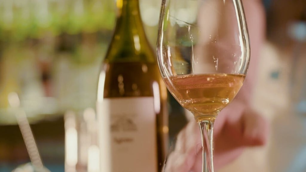 Orange wine gains its amber hue when it is made leaving the white grape skins and seeds with the juice, and is an eye-catching drink for family occasions.