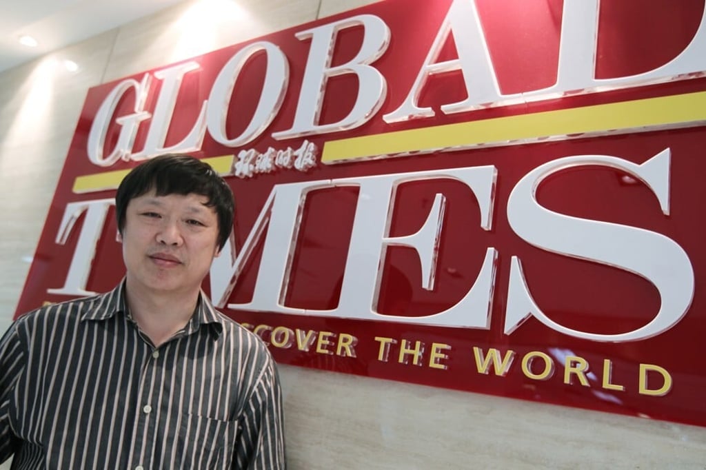 Hu Xijin, chief editor of Global Times, is pictured in 2011. Photo: Simon Song Hu Xijin, chief editor of Global Times, is pictured in 2011. Photo: Simon Song