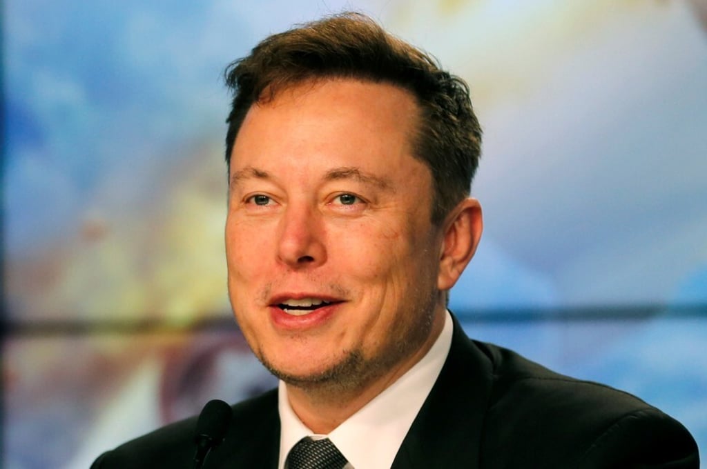 SpaceX founder and chief engineer Elon Musk at a news conference at the Kennedy Space Center in Cape Canaveral, Florida in January 2020. Photo: Reuters