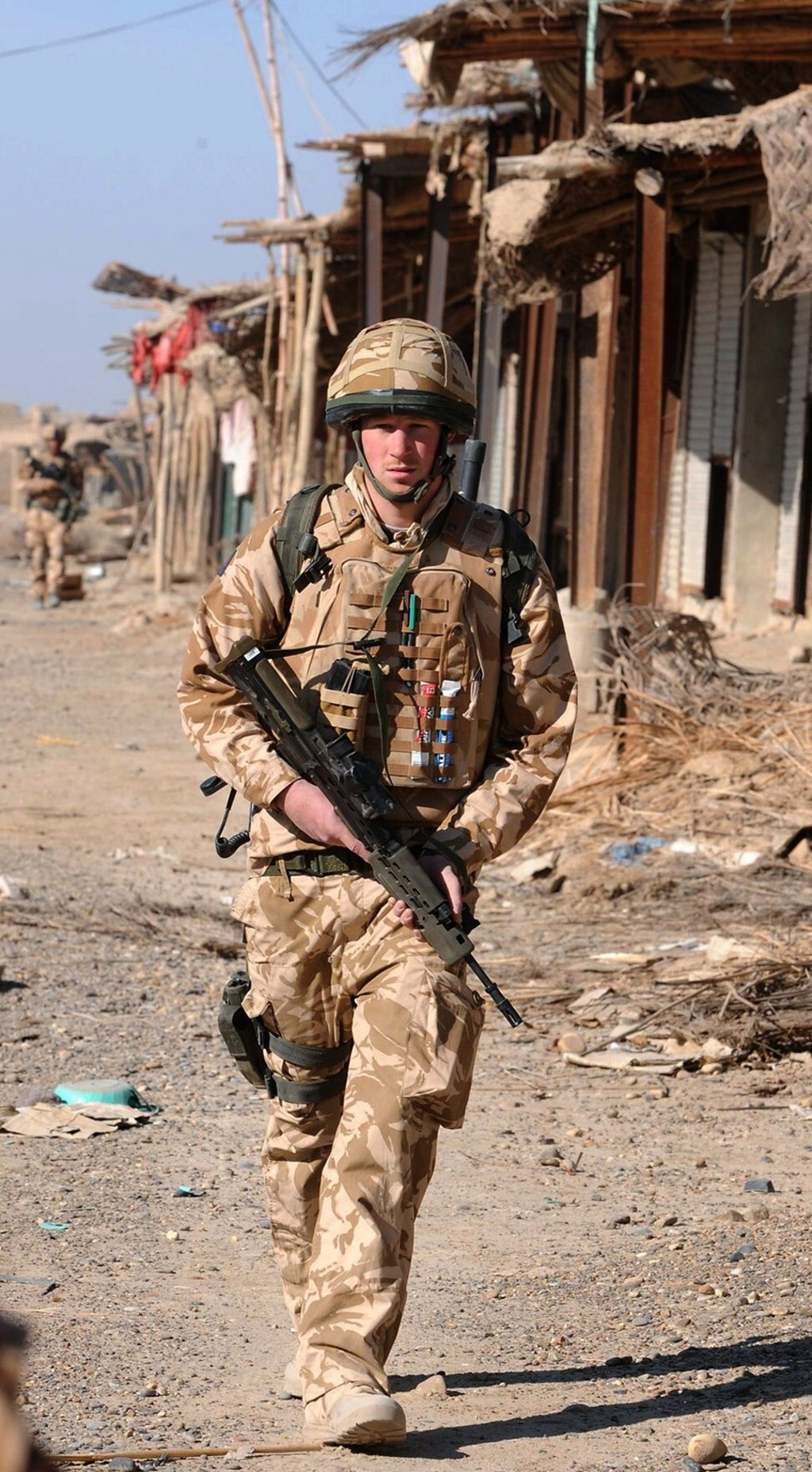 Prince Harry patrols in Helmand province, southern Afghanistan in 2008. File photo: Reuters Prince Harry patrols in Helmand province, southern Afghanistan in 2008. File photo: Reuters