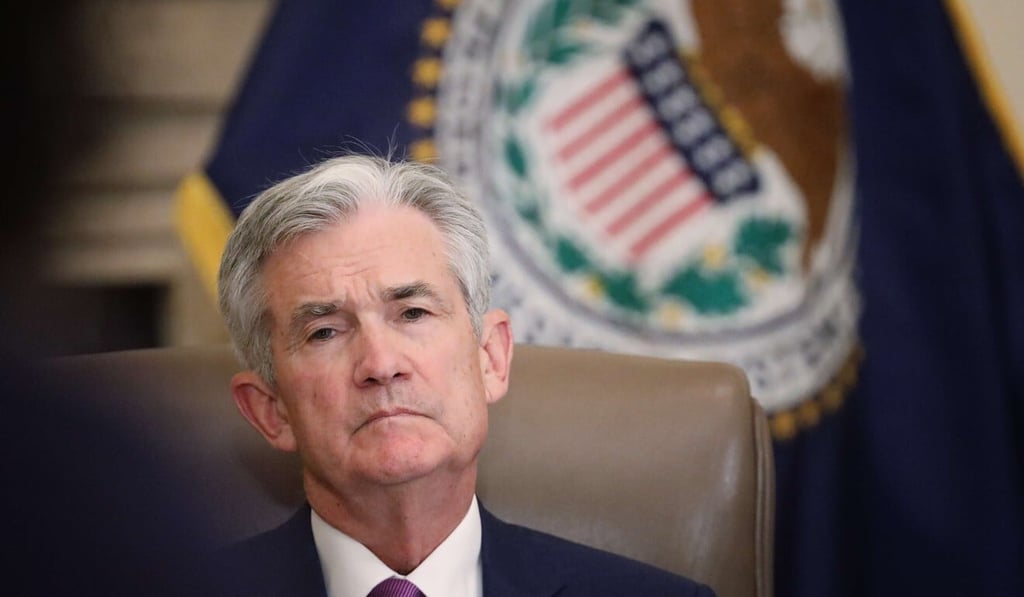 Federal Reserve chairman Jerome Powell attends an event at the central bank’s headquarters in Washington on October 4, 2019. The Fed now has US$7.2 trillion in assets on its balance sheet. Photo: Getty Images/AFP