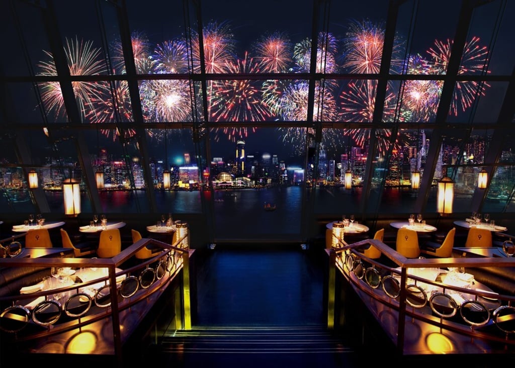 Aqua’s spectacular panoramic views of the New Year fireworks. Photo: Handout