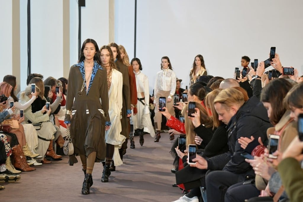 Models present autumn/winter creations of Chloé during Paris Fashion Week in March, 2018. Photo: Xinhua Models present autumn/winter creations of Chloé during Paris Fashion Week in March, 2018. Photo: Xinhua