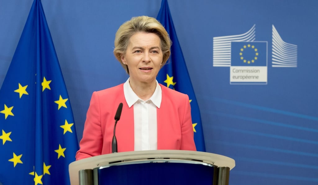 European Commission President Ursula von der Leyen. Photo: Handout via Xinhua European Commission President Ursula von der Leyen. Photo: Handout via Xinhua