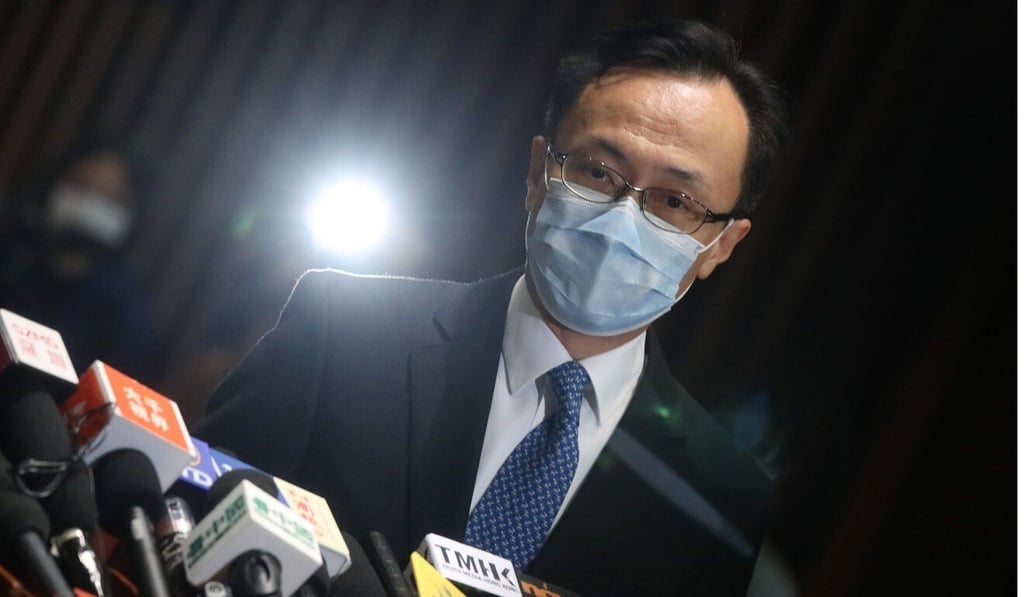 Patrick Nip says violating the oath is not a criminal offence. Photo: K. Y. Cheng