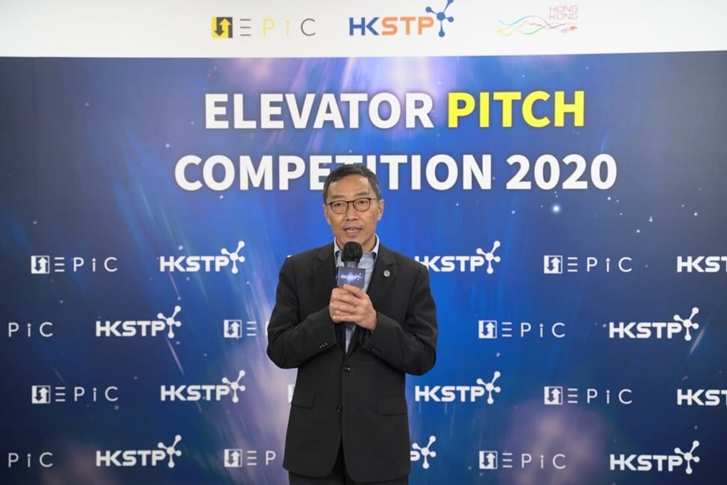 Albert Wong, HKSTP’s CEO, says the EPiC event – held virtually this year – offers start-ups global exposure as they have 60 seconds to pitch their business ideas.