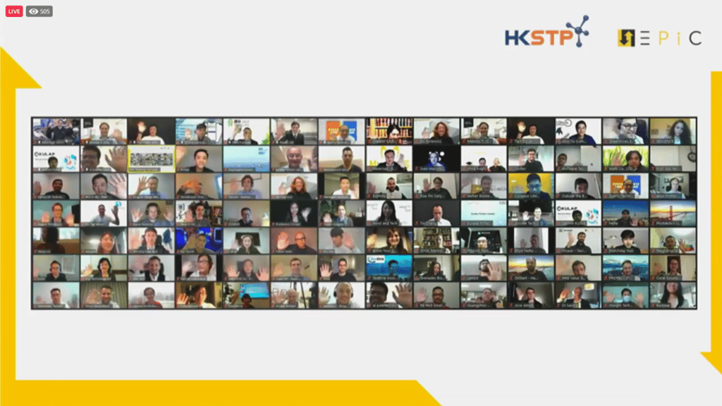 HKSTP’s virtual EPiC 2020 event attracted 476 contestants from 37 countries and cities across five continents.