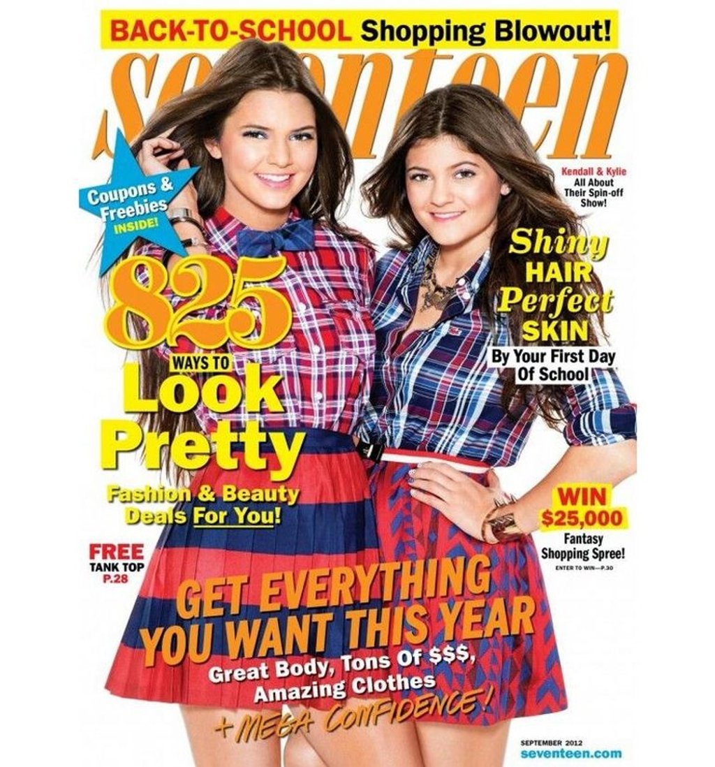 Kendall and Kylie Jenner on the cover of Seventeen magazine in 2012. Photo: Luxurylaunches