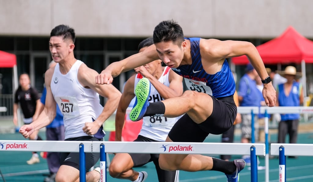Hurdler Mui Ching-yeung has entered the annual National Championships that has been suspended due to the pandemic. Photo: Handout Hurdler Mui Ching-yeung has entered the annual National Championships that has been suspended due to the pandemic. Photo: Handout