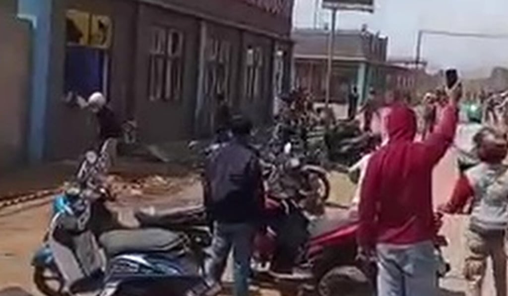 The demonstration at VDNI. Photo: Handout