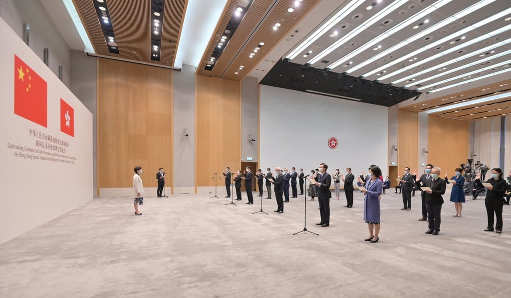 The ceremony at the government headquarters. Photo: Handout