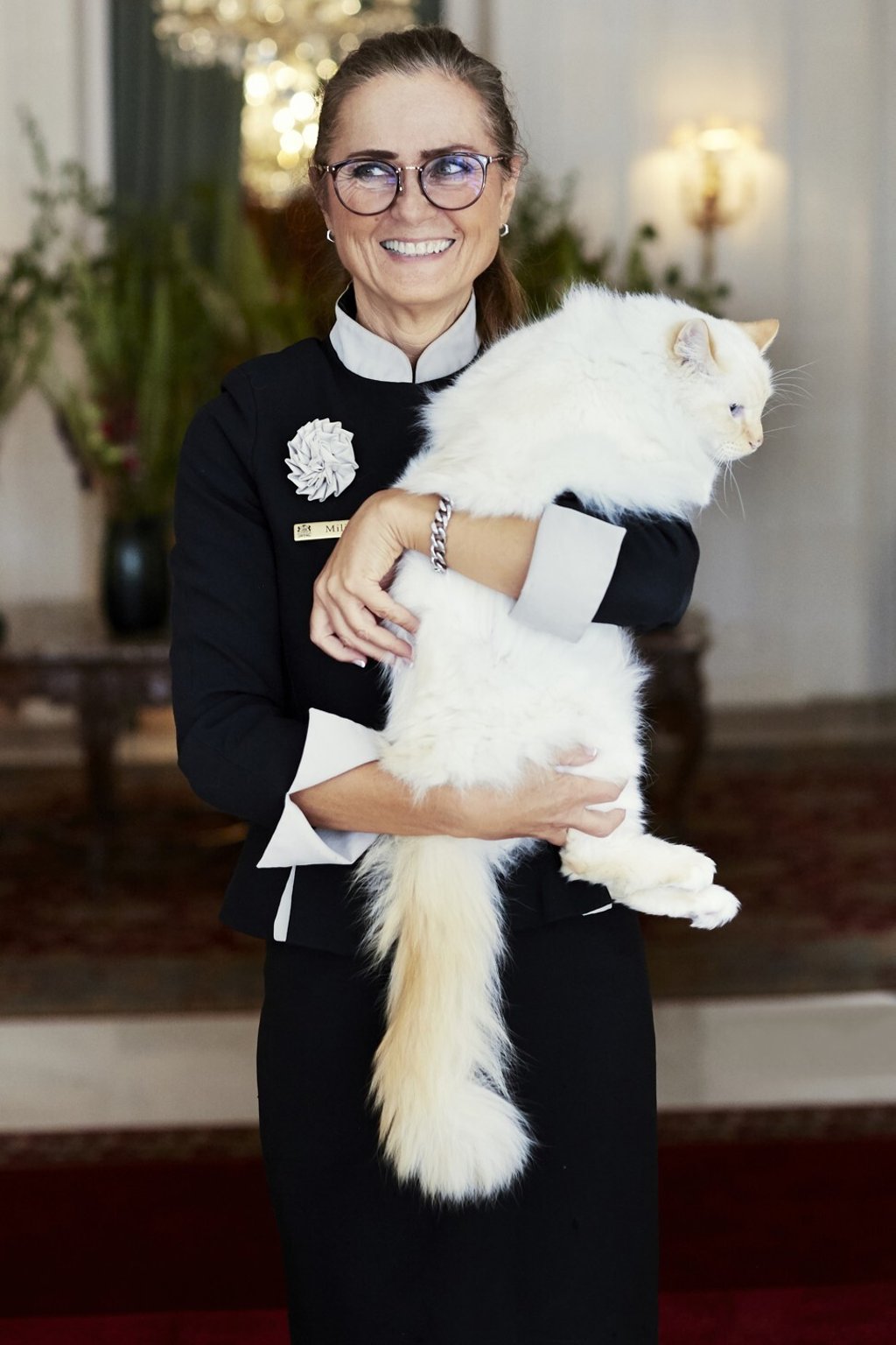 Fa-Raon at Le Bristol in Paris with supervisor Milica Vuckovic.