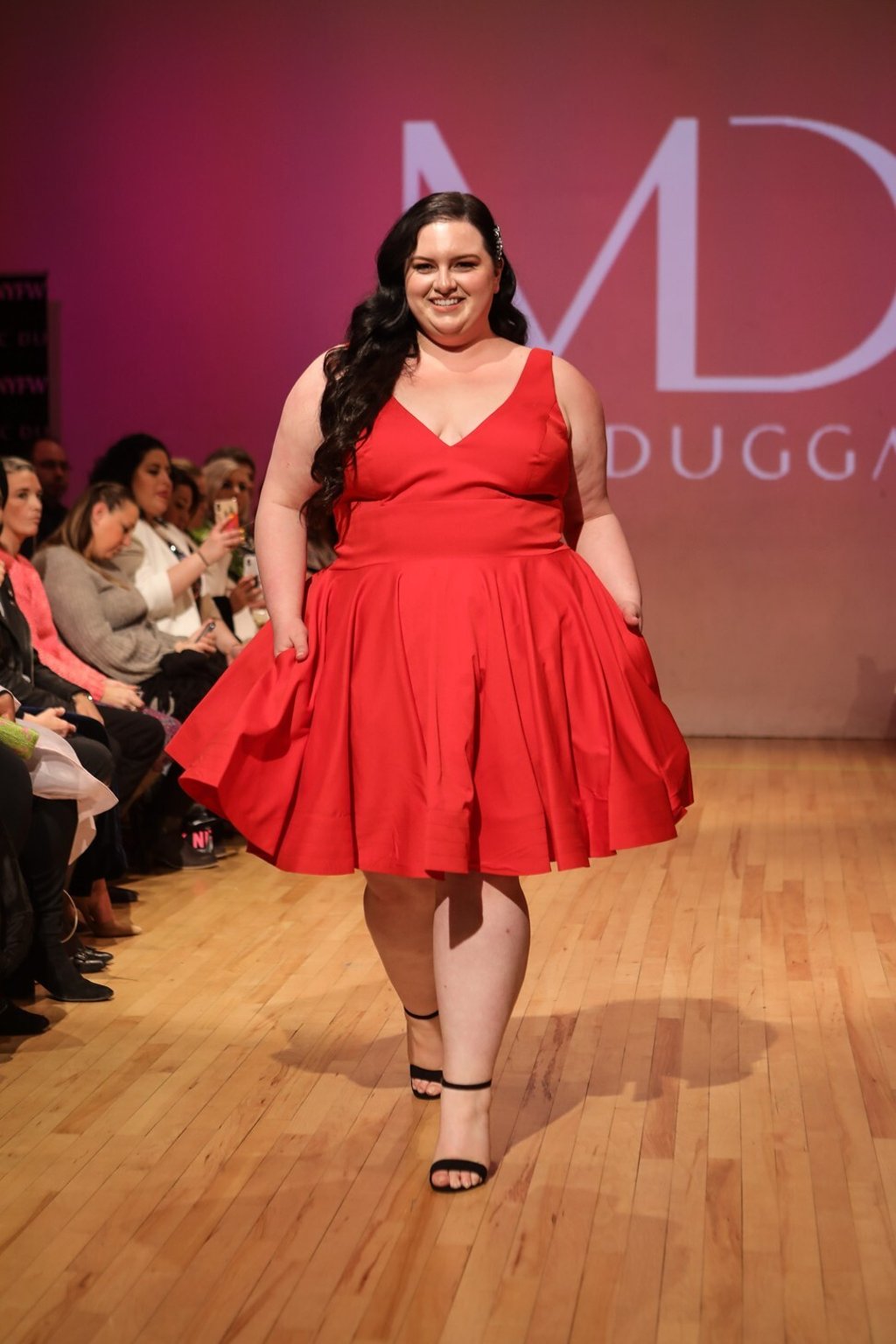 One tip for increasing body positivity is to learn to how to hold yourself with more confidence. Photo: Getty Images for Mac Duggal