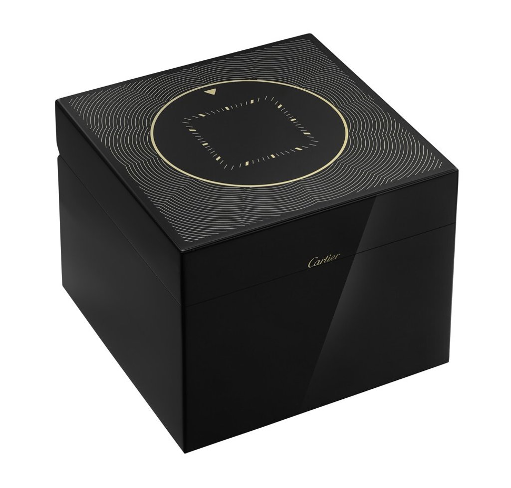 Watch and cufflink box by Cartier. Photo: Cartier Watch and cufflink box by Cartier. Photo: Cartier