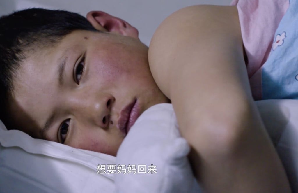 A screenshot of Ma Hu, one of the “left-behind” children featured in the documentary Tough Out.