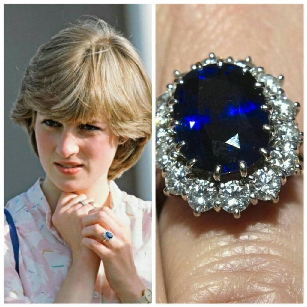 Princess Diana and her sapphire engagement ring. Photo: Instagram/dianaforeverremembered Princess Diana and her sapphire engagement ring. Photo: Instagram/dianaforeverremembered