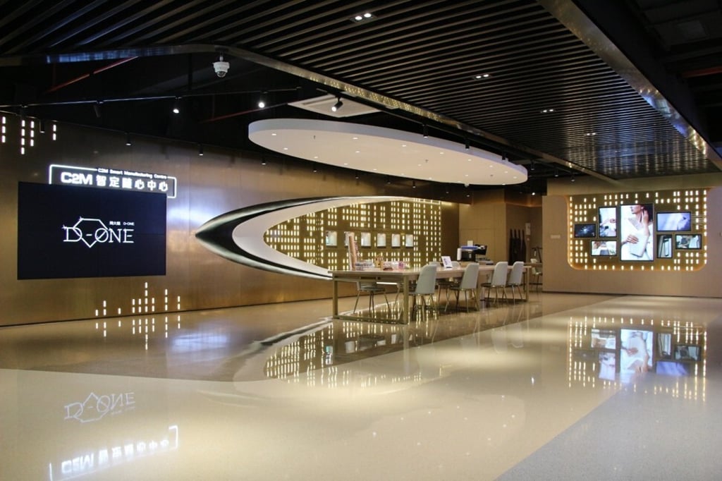Chow Tai Fook’s consumer-to-manufactory experience centre in Shenzhen. Photo: Chow Tai Fook Chow Tai Fook’s consumer-to-manufactory experience centre in Shenzhen. Photo: Chow Tai Fook