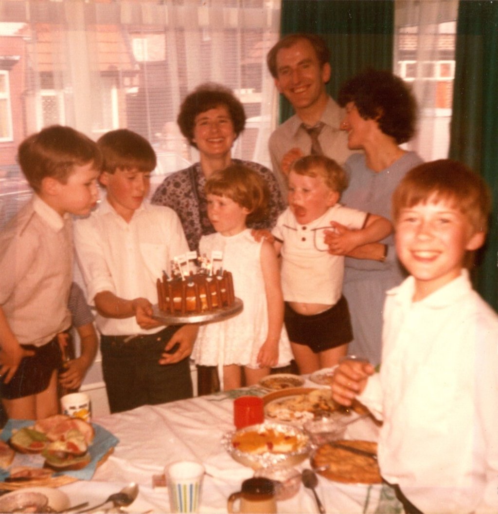 A young Kirstein celebrates her birthday with family. Photo: courtesy of Gabrielle Kirstein