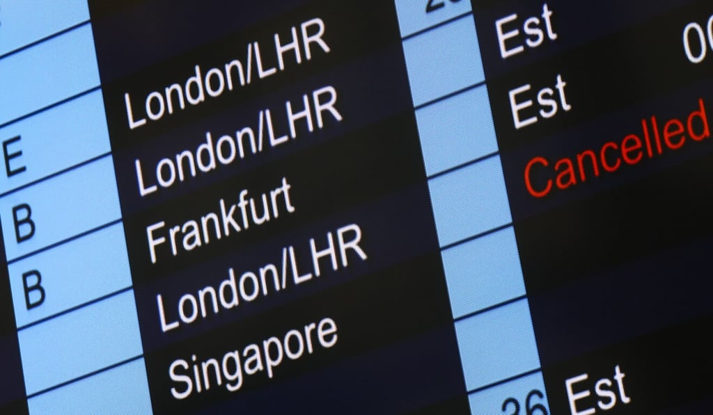 Flights from London to Hong Kong have already been cancelled. Photo: K. Y. Cheng