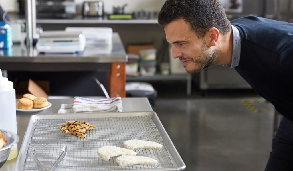 Grilled fillet made from Eat Just’s lab-grown cultured chicken. Photo: Reuters