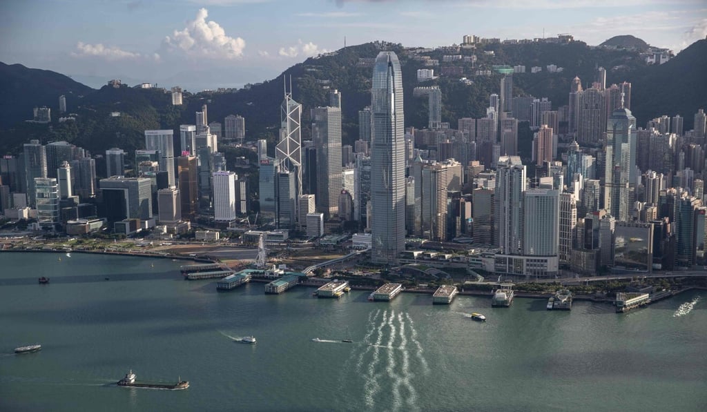 Victoria Harbour next to commercial and residential buildings in Hong Kong. Photo: AFP