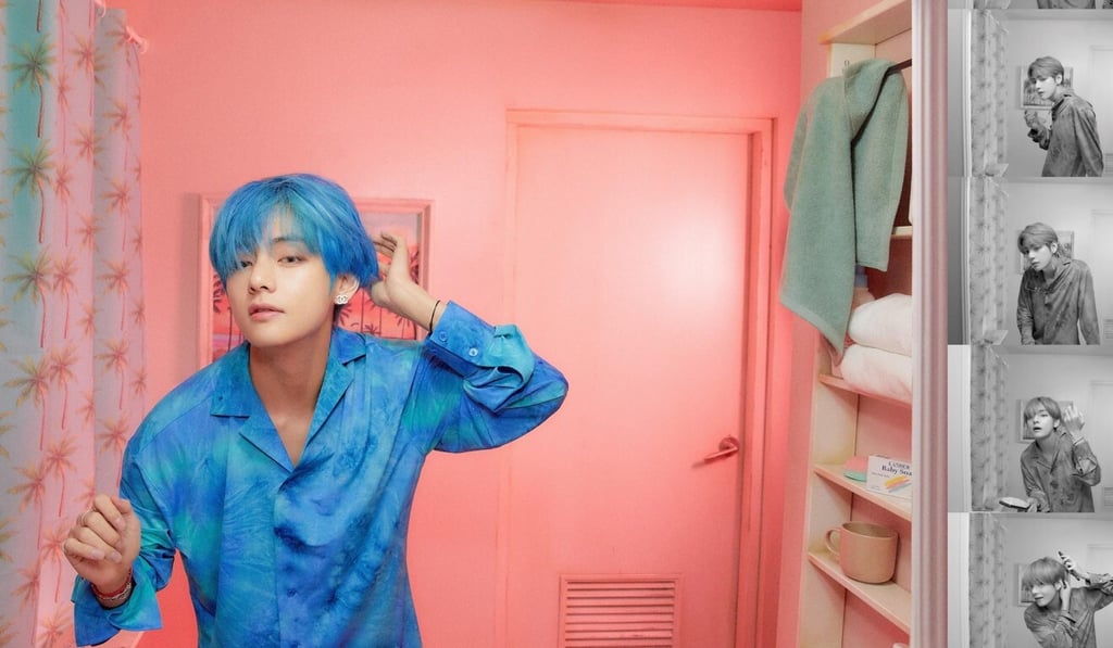 This was a year when it felt like time stopped, V from BTS wrote on the band’s blog to introduce his Christmas song Snow Flower. Credit: Big Hit Entertainment