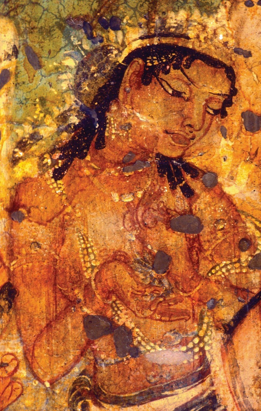 The original detail shot of the Ajanta painting of King Mahajanaka. Photo: Benoy Behl The original detail shot of the Ajanta painting of King Mahajanaka. Photo: Benoy Behl