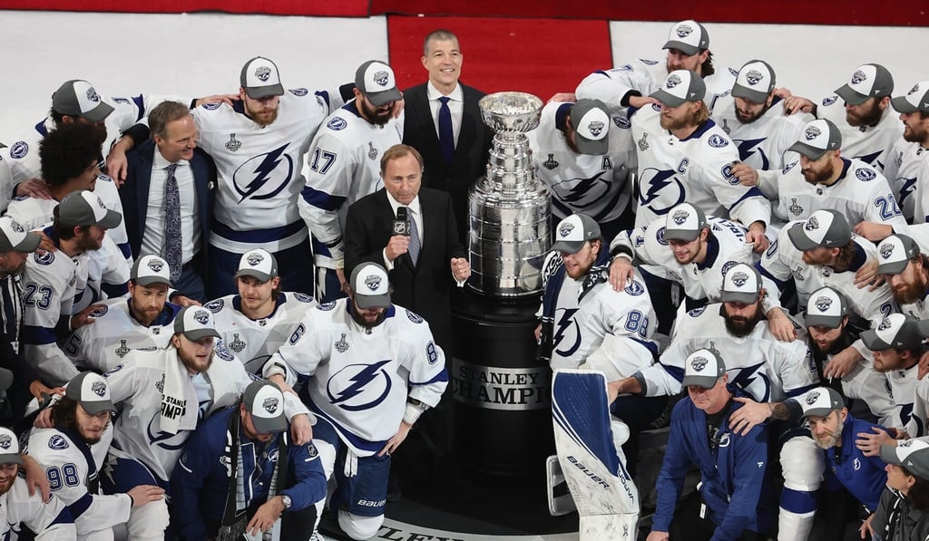 The Stanley Cup champions, the Tampa Bay Lightning, had 20 American and Canadian players on their roster. Photo: Getty Images