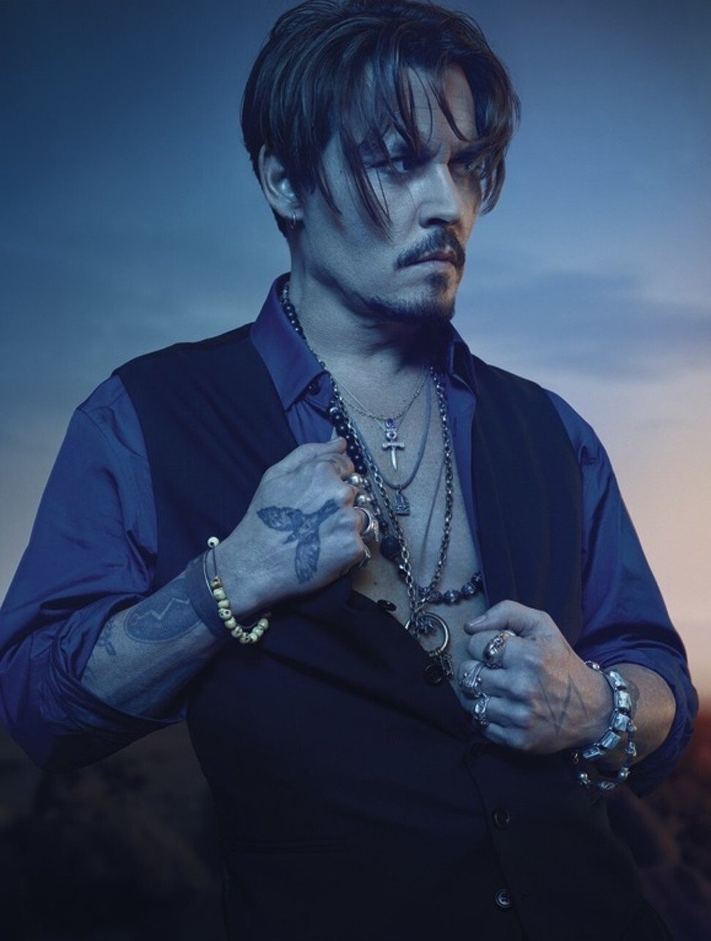 American actor Johnny Depp in Dior’s fragrance campaign. Photo: Handout