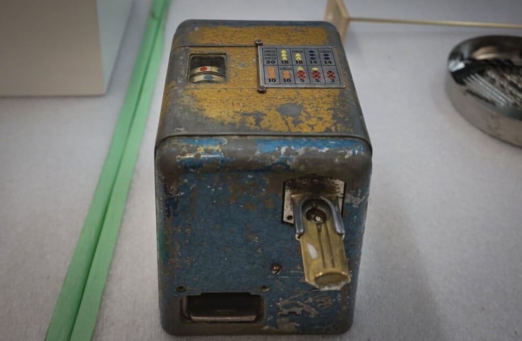 One of the small slot machines that were used in the 1960s in an illegal gambling den in Vancouver’s Chinatown.