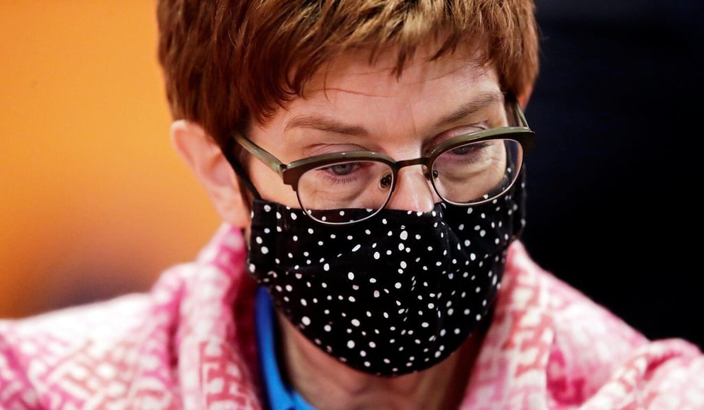 German Defence Minister Annegret Kramp-Karrenbauer attends a weekly cabinet meeting in December. Photo: Reuters