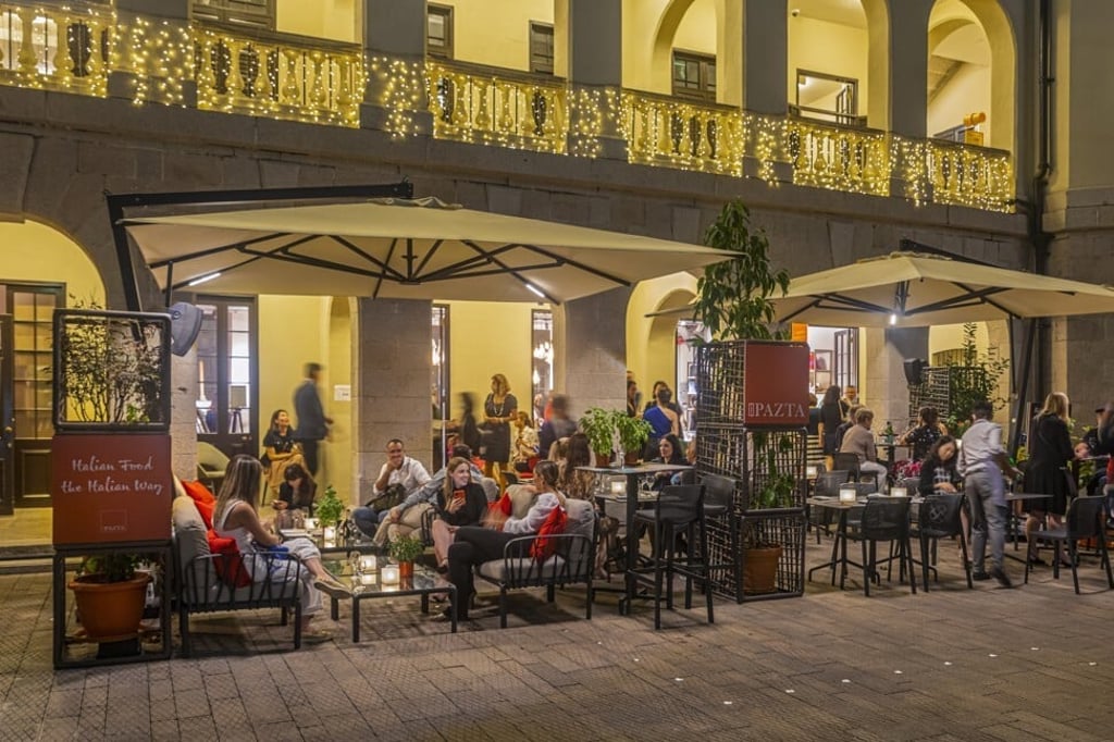 Pazta’s outdoor terrace in Tai Kwun. Photo: Pazta