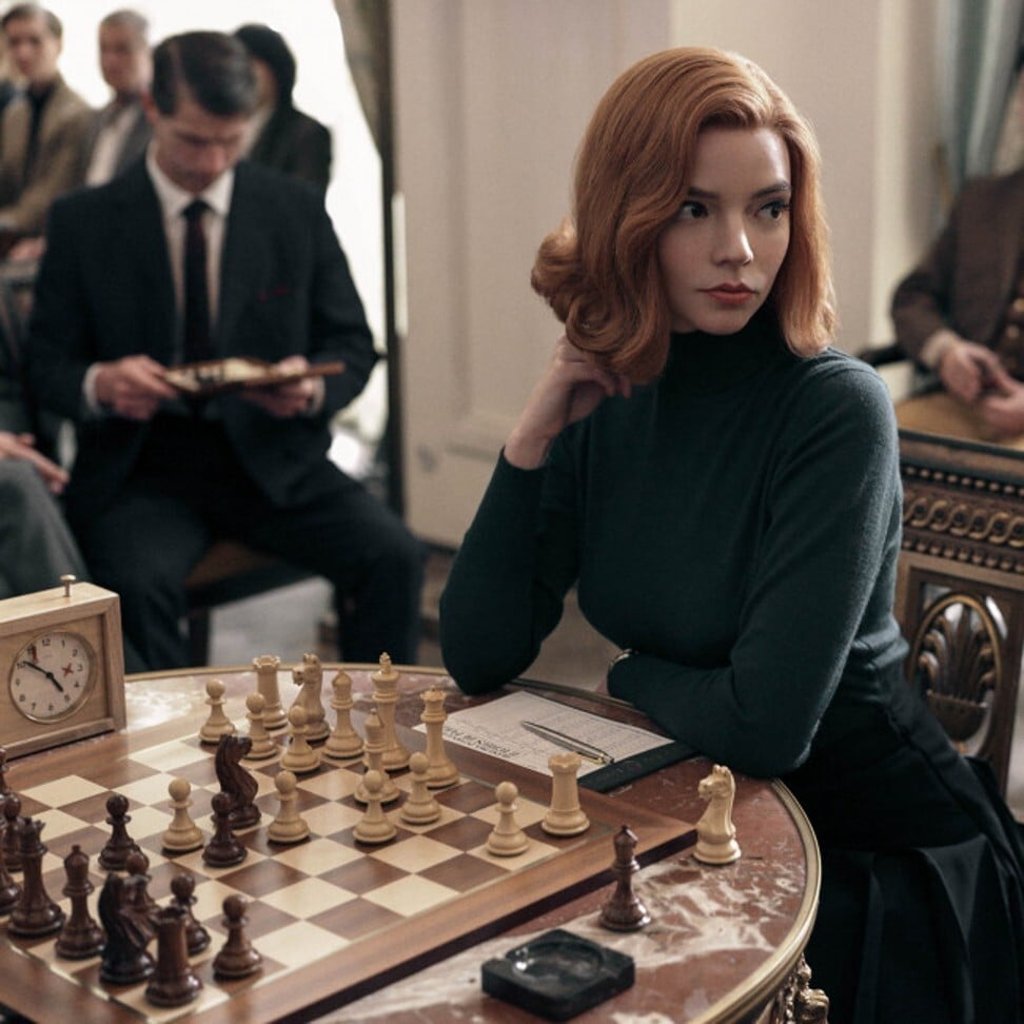 Anya Taylor-Joy in a scene from The Queen’s Gambit. Photo: Handout Anya Taylor-Joy in a scene from The Queen’s Gambit. Photo: Handout