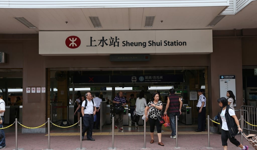 The Sheung Shui MTR station. Photo: Sam Tsang The Sheung Shui MTR station. Photo: Sam Tsang