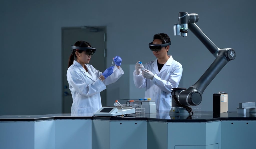 Nikyang’s SmartLab, which is still under development, will integrate sensor technology, smart wearables and cloud data management so researchers can work more efficiently with machines. Photo: Nikyang