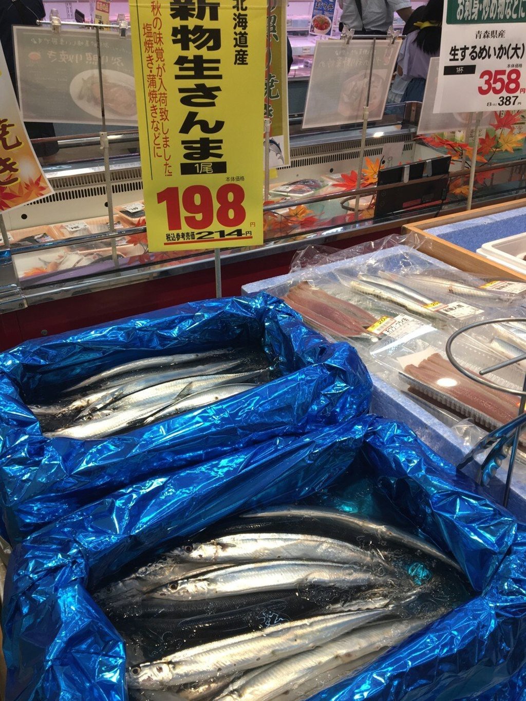 Saury for sale in a Japanese supermarket. Photo: Julian Ryall