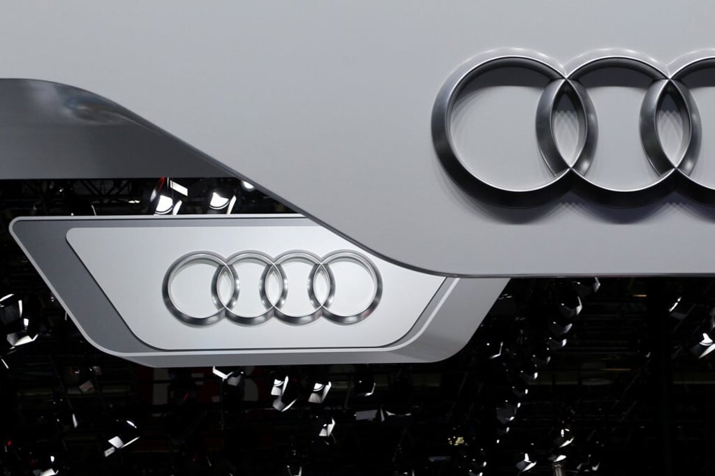 Audi’s logo pictured at the Auto China 2016 auto show in Beijing. Photo: Reuters Audi’s logo pictured at the Auto China 2016 auto show in Beijing. Photo: Reuters